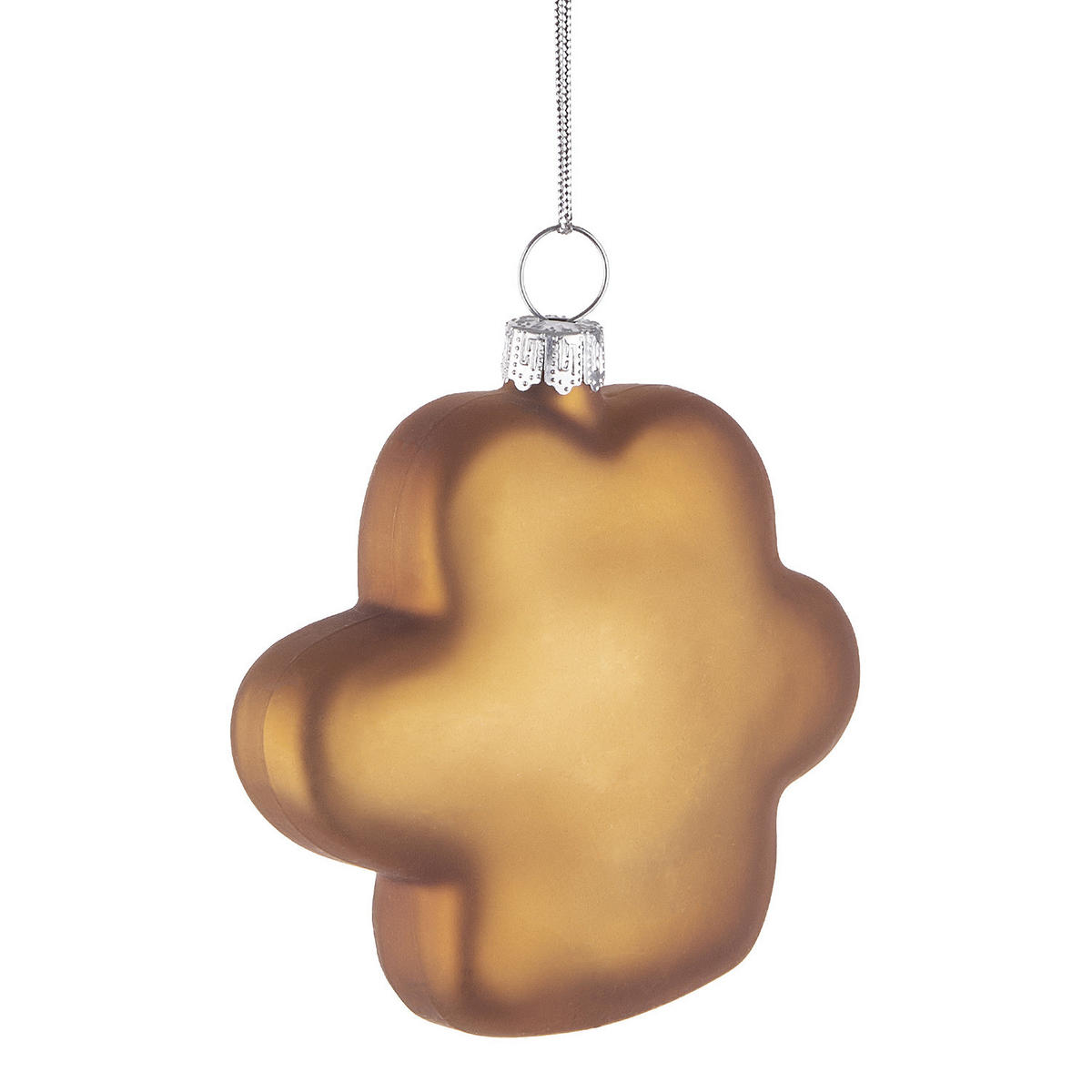 BAUMANHÄNGER Hang On Pfote - Braun, Glas (8/8/2.6cm) - Butlers