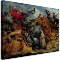 WANDBILD die jagd auf den tiger p. p. rubens - Multicolor, Textil (60/40cm) - Feeby