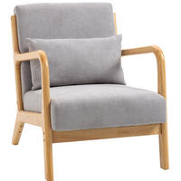 LOUNGESESSEL mit Armlehnen, S-Feder Polyester Samt-Look 61/78/76 cm Grau - Grau, Textil (61/76/78cm) - Redom