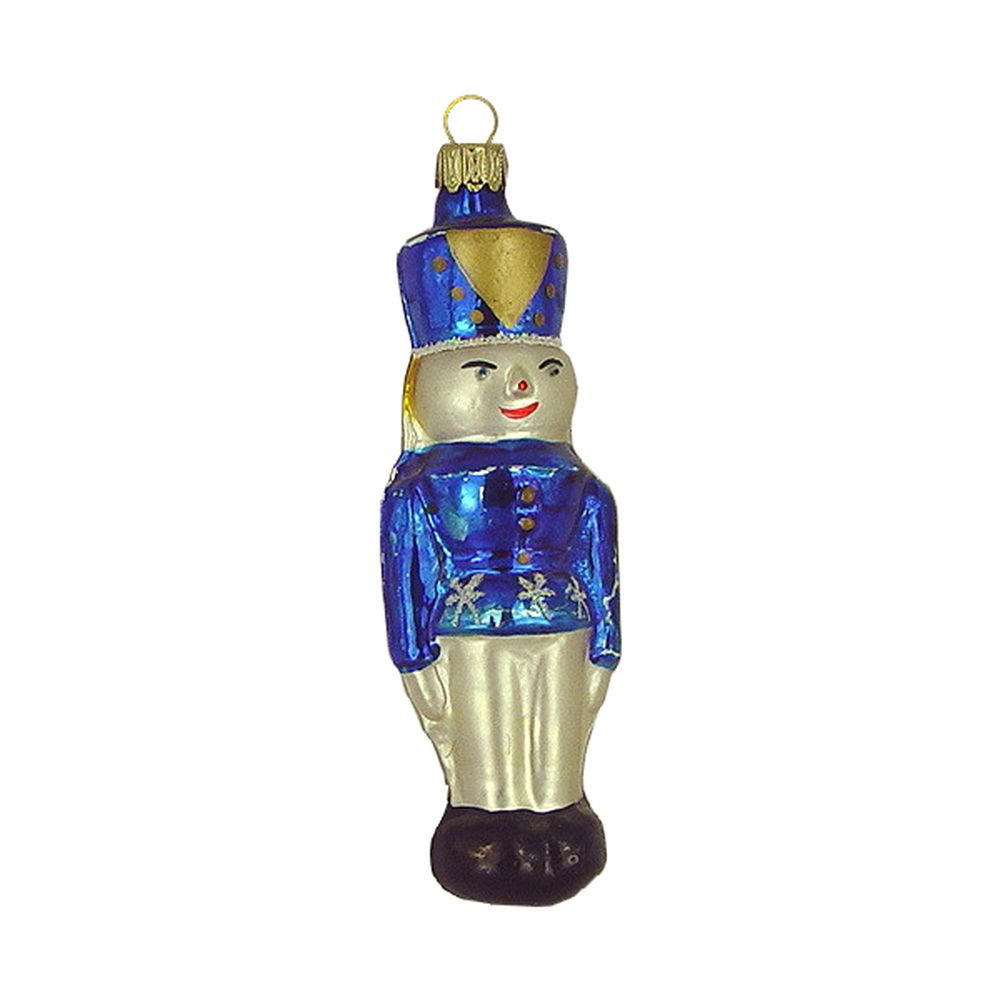 CHRISTBAUMSCHMUCKKLEINER Nussknacker blau 12 cm - Multicolor, Metall (0.1/12/0.1cm)