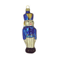 CHRISTBAUMSCHMUCKKLEINER Nussknacker blau 12 cm - Multicolor, Metall (0.1/12/0.1cm)