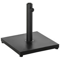 SONNENSCHIRMSTÄNDER 13 kg Ständer Schirm Ø35/38/48 mm Metall + Zement Schwarz 40 x 40 x 43 cm - Schwarz, Kunststoff (40/40cm) - Outsunny