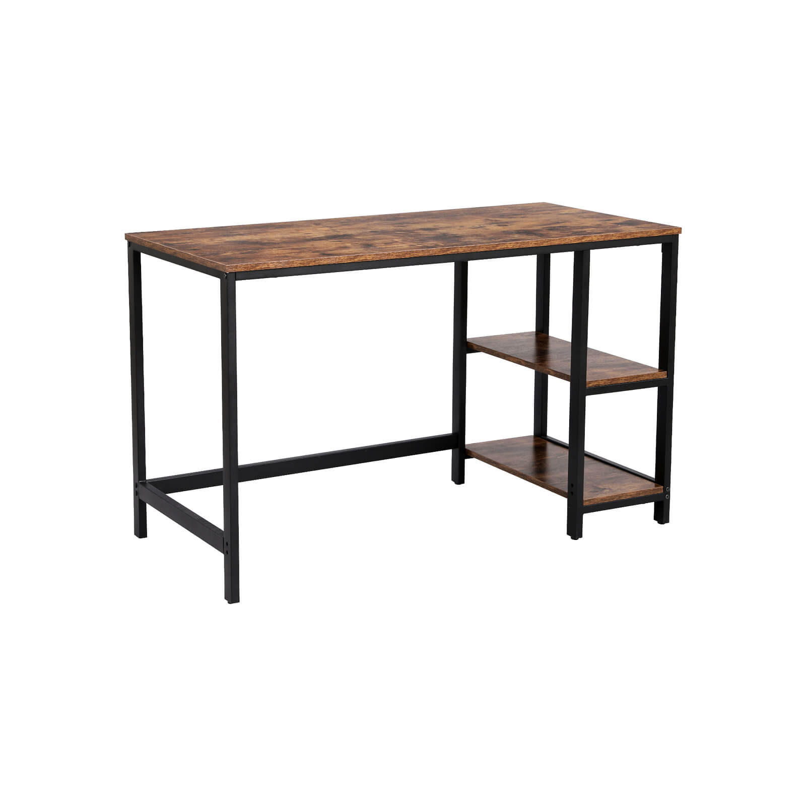 SCHREIBTISCH INDUSTRIESTIL - Braun, Holzwerkstoff (120/60/120cm) - Hansiro