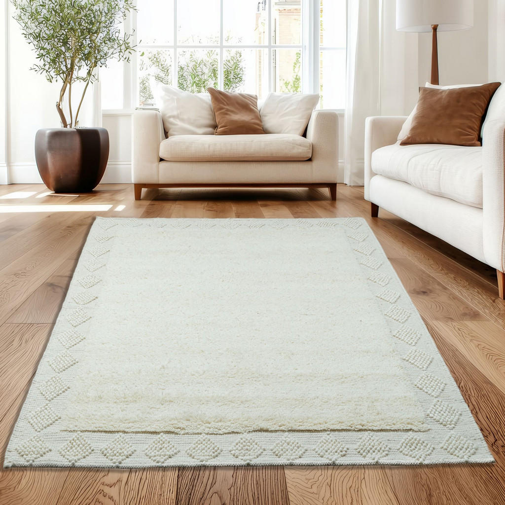 Thumbnail - Rug and Roll Flachwebeteppich, Natur, Textil, Uni, Rechteckig, 70x140 cm, für Fußbodenheizung geeignet, Teppiche & Böden...