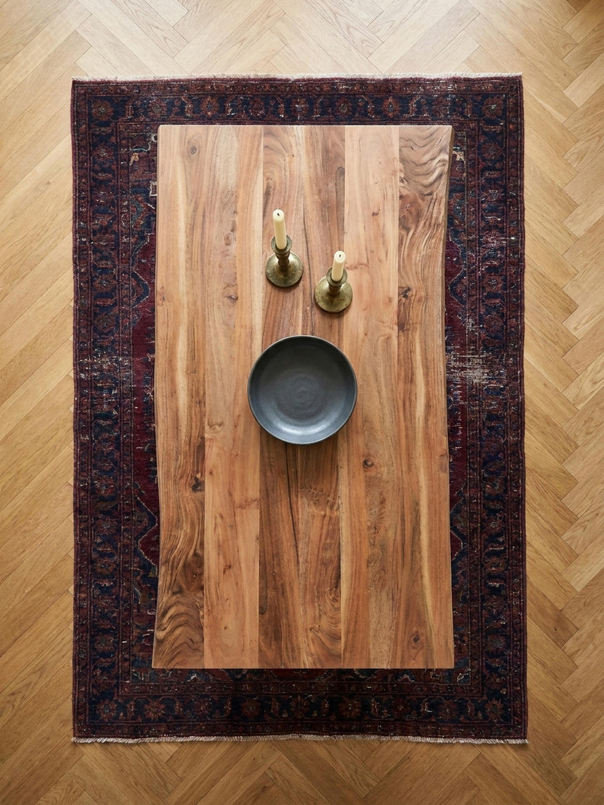 ESSTISCH Massivholz Metall X-Gestell Baumkante Industrial KRETA, Goldbraun-Schwarz 180x90x76 cm - Schwarz/Braun, Holz/Metall (90/180/76cm) - KADIMA DESIGN