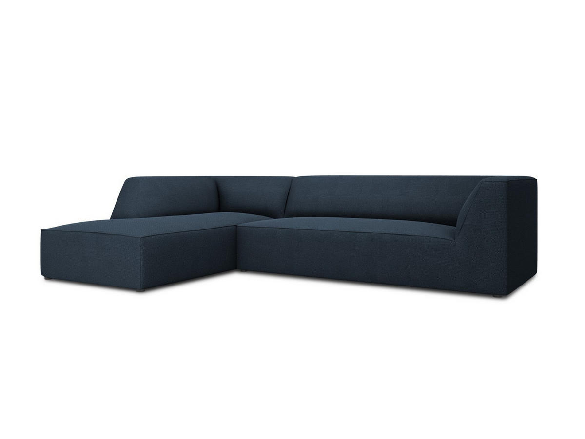 ECKSOFA links Ruby aus strukturiertem Stoff marineblau 4 Sitzplätze - Blau, Textil (180/273cm) - Micadoni