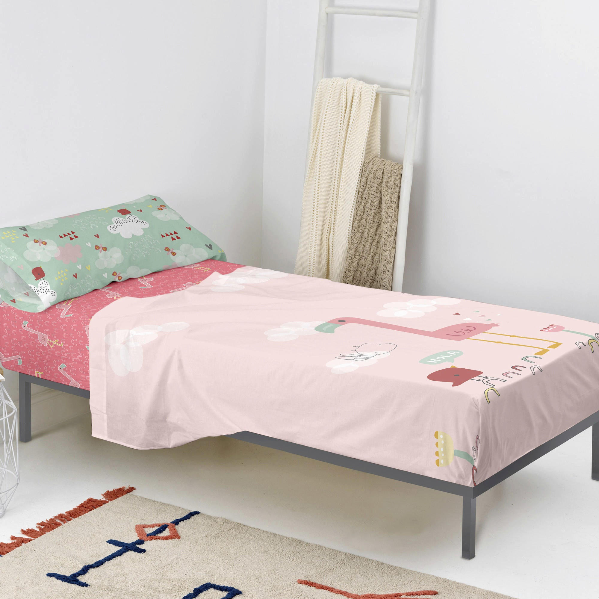 BETTWÄSCHE 2er-Set teiliges hola 180x270 cm mehrfarbig - Multicolor, Textil (180/270cm) - Happy Friday
