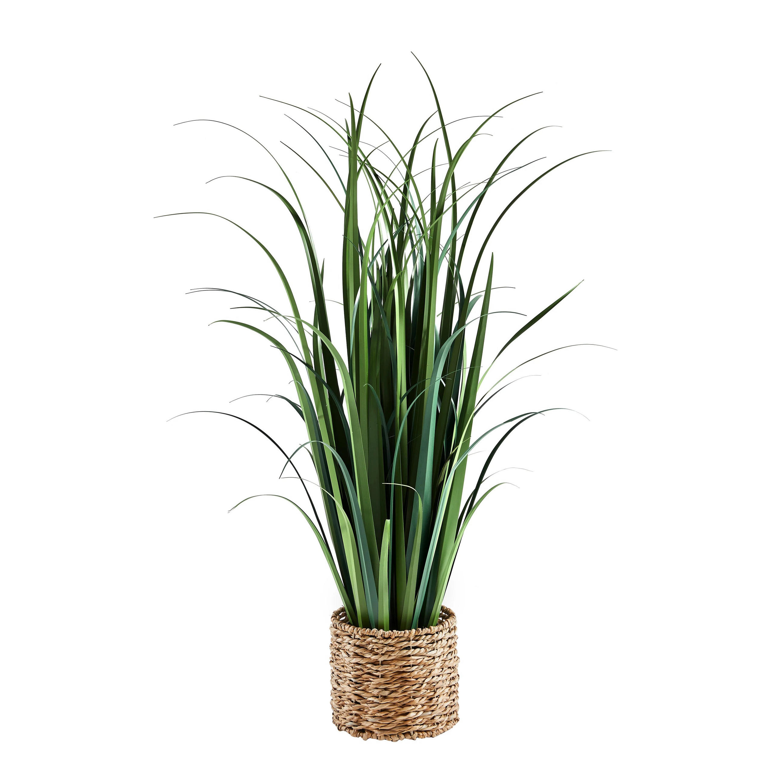 KUNSTPFLANZE Künstliches Gras – Alaric 120 cm - Grün, Kunststoff (120cm) - aplanta