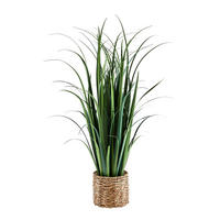 KUNSTPFLANZE Künstliches Gras – Alaric 120 cm - Grün, Kunststoff (120cm) - aplanta