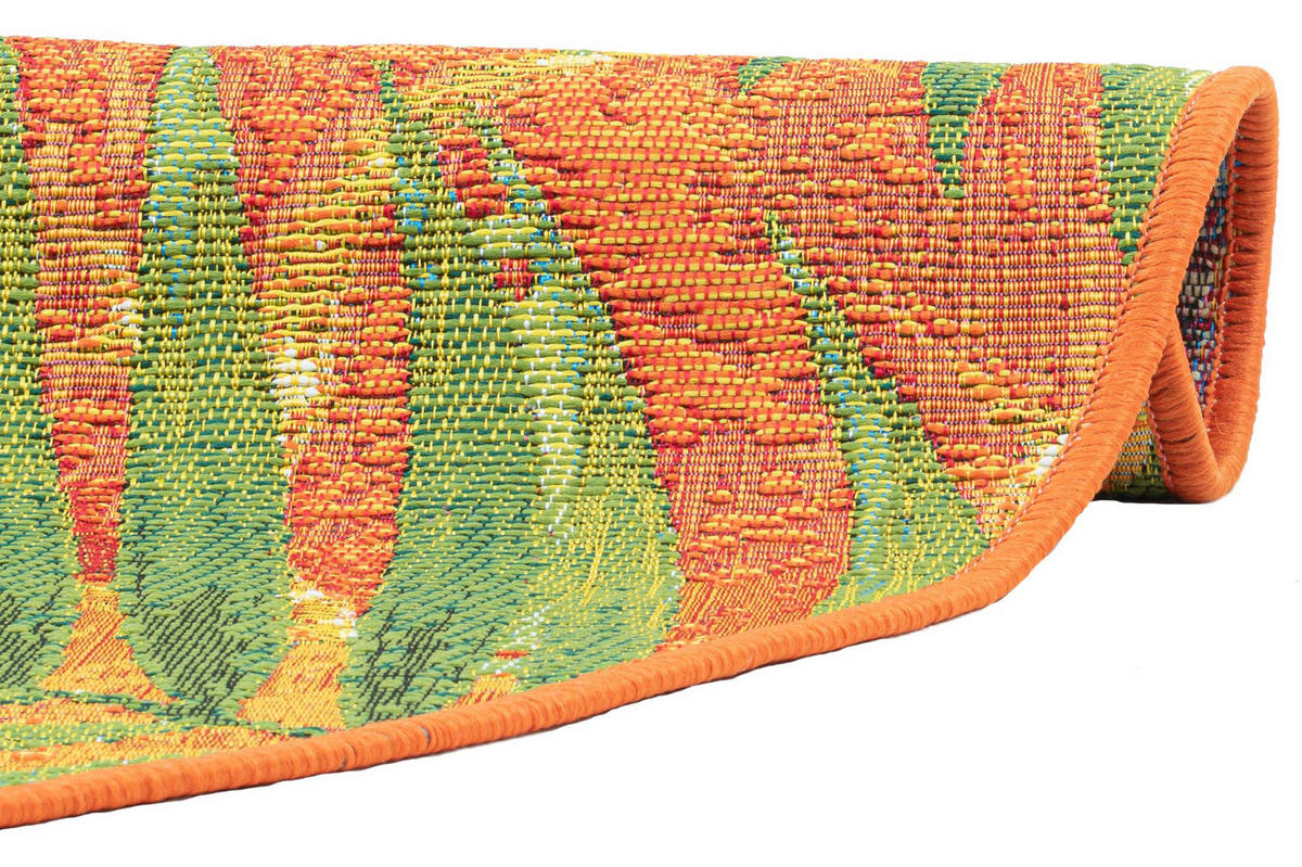 OUTDOORTEPPICH Rantum Beach 140x140 cm - Orange, Textil (140/140cm) - Sansibar SYLT