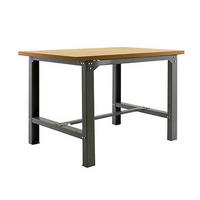 WERKBANK Buffalo Wood HxBxT 87 x 150 x 75 cm Traglast 600 kg Grau - Grau, Metall (150/87/75cm) - PROREGAL