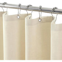 DUSCHVORHANG Leinenoptik 122 x 182 cm Beige - Beige, Textil (122/182cm)