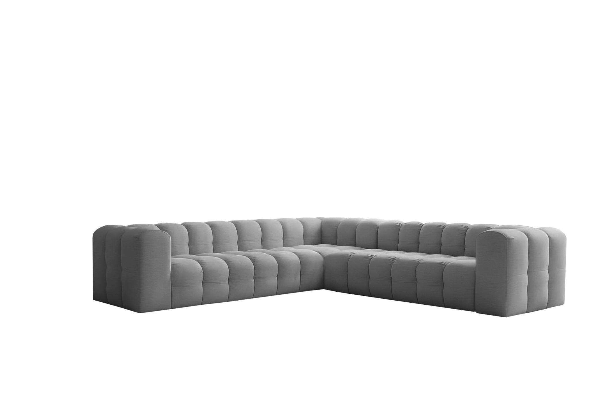 Fun Möbel Ecksofa Grau 300x300 cm