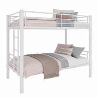 ETAGENBETT 90/190 mit Leiter und Schutzgeländern - Weiß, Holzwerkstoff (90/190cm) - EVRYAE