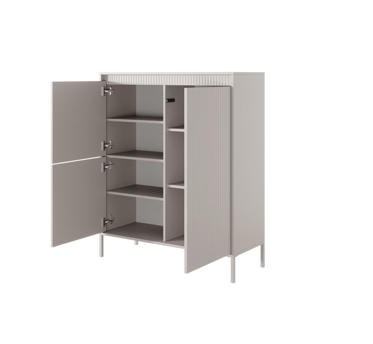 HIGHBOARD Beige Senso 103/123 cm - Beige, Holzwerkstoff (103/123/39cm) - Bettso