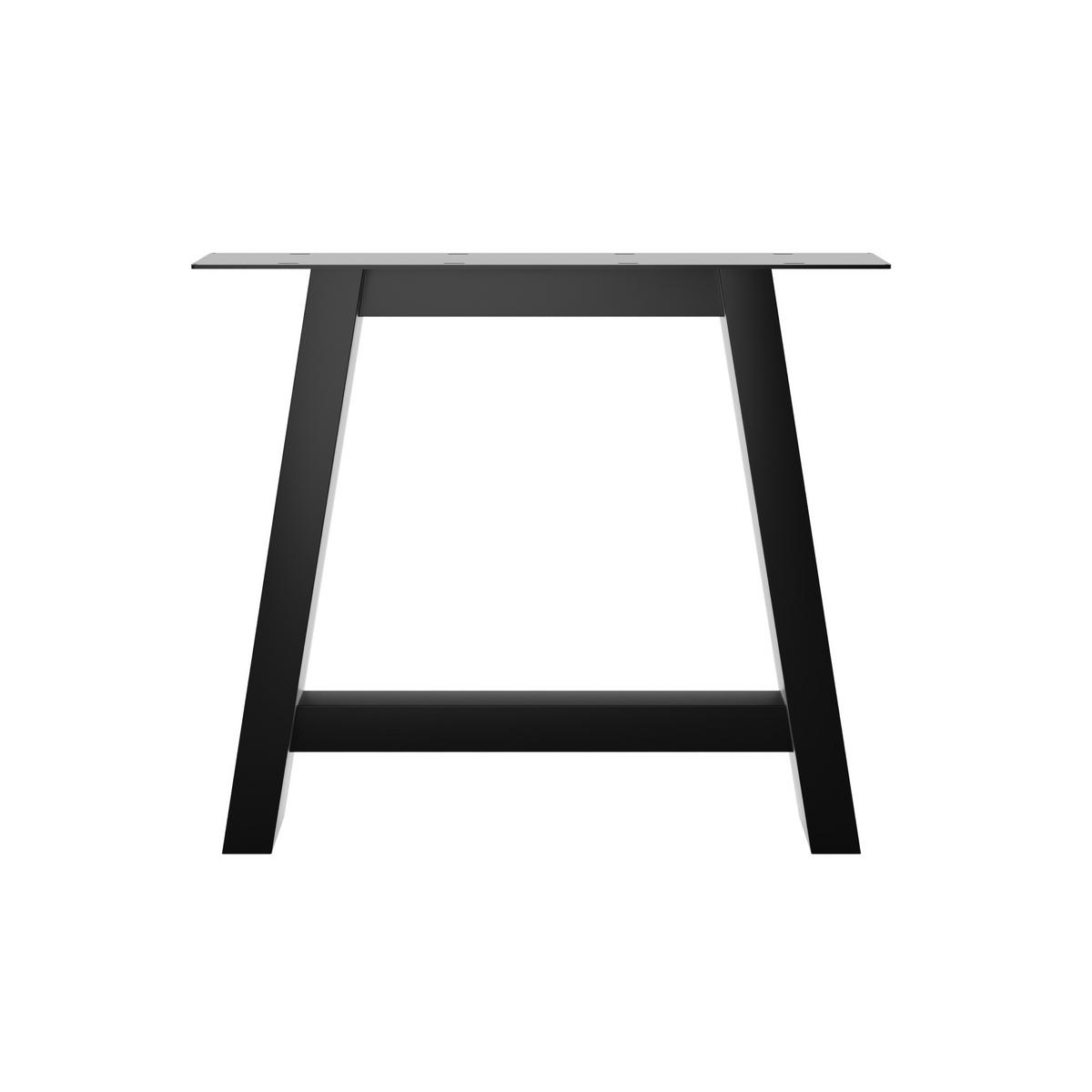 TISCHBEINE Thusia Lite A Extreme 2er-Set Schwarz 72cm - Schwarz, Metall (80/72/10cm) - Metalo Pro