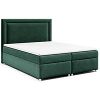 BOXBETT mit Bettkasten Trinity K-3 Bonellfederkern - Grün, Holz/Holzwerkstoff (160/200cm) - Best For Home