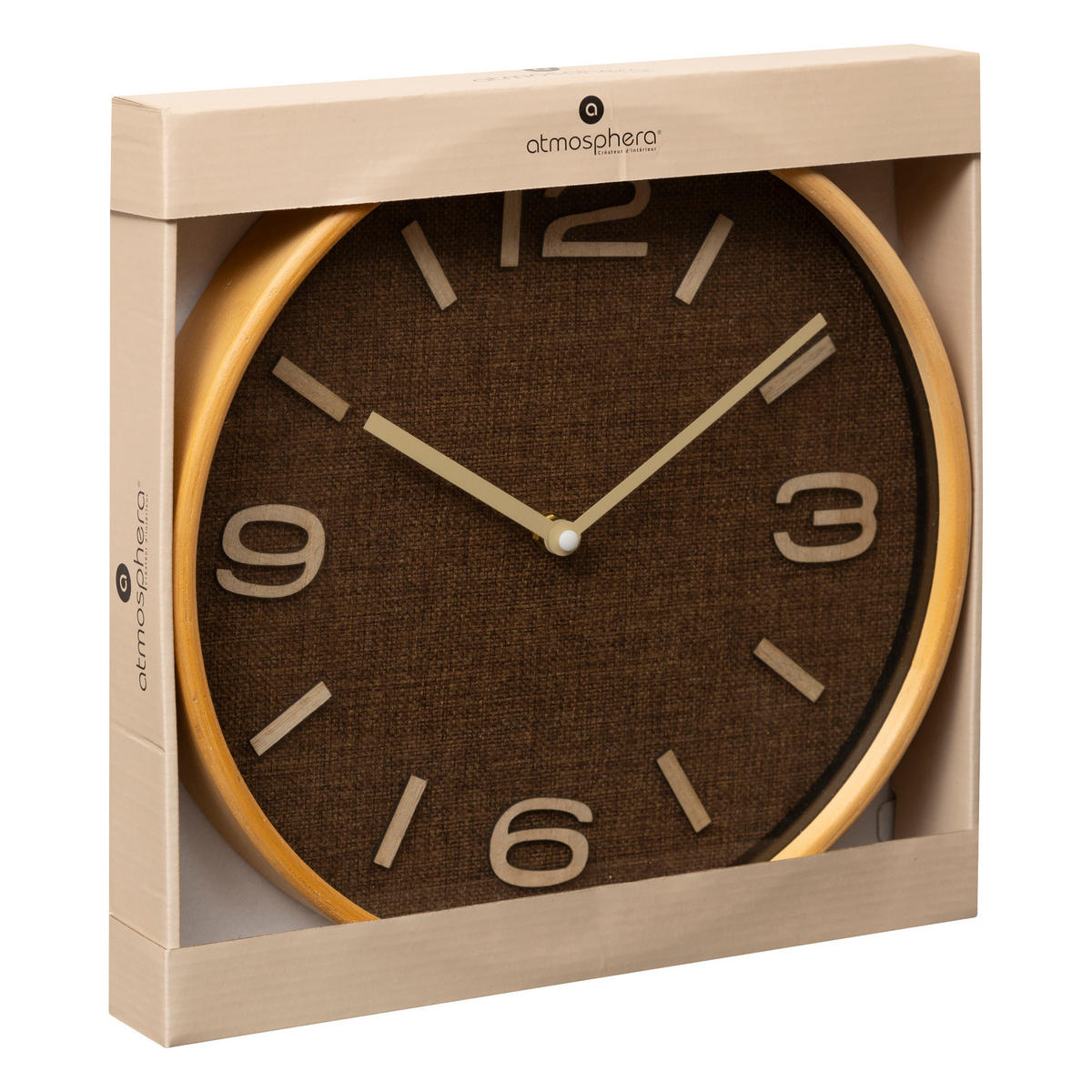 WANDUHR Ellis Ø 68 cm - Braun, Holzwerkstoff (4.5/30/30cm) - Atmosphera Createur d´interieur