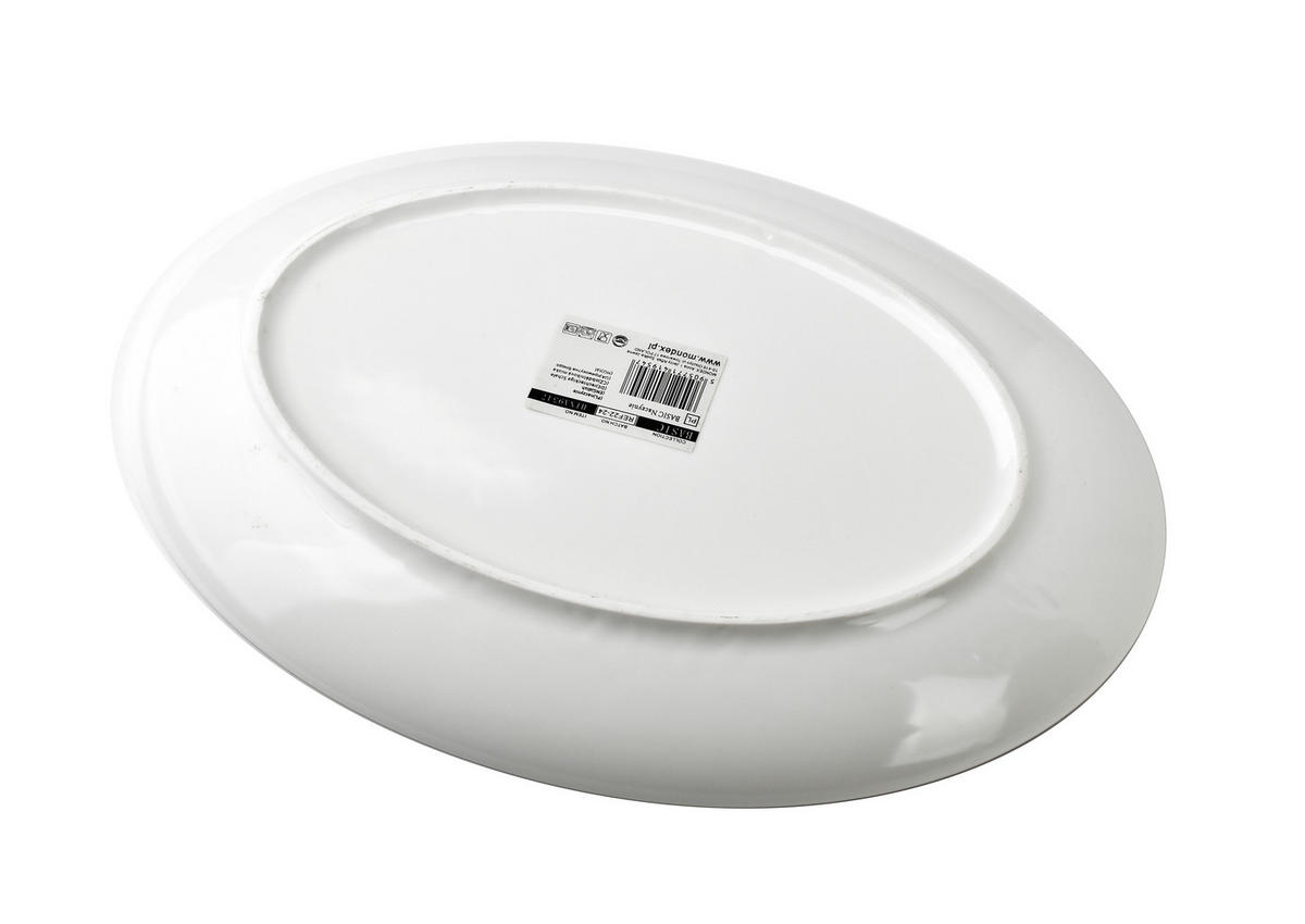 SERVIERPLATTE Basic Weiß 30.5/22/2.5 cm Keramik - Weiß, Keramik (22/2.5/30.5cm) - Mondex