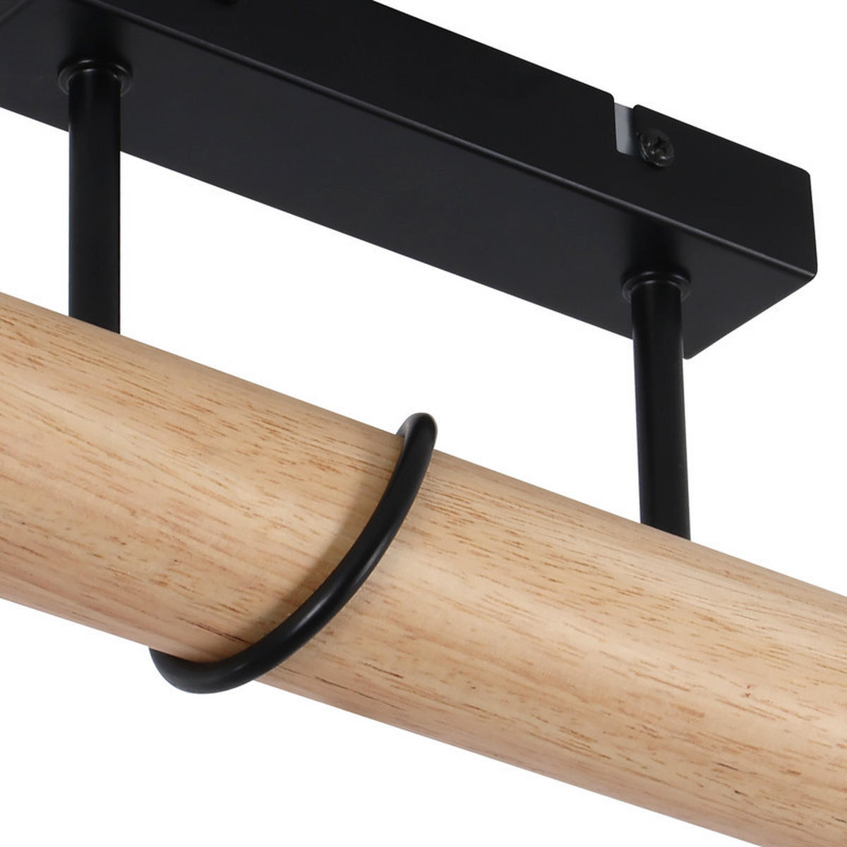 LED-DECKENLEUCHTE BURKE Ⅲ 52/13/43 cm - Braun, Metall (52/13/43cm) - Nettlife