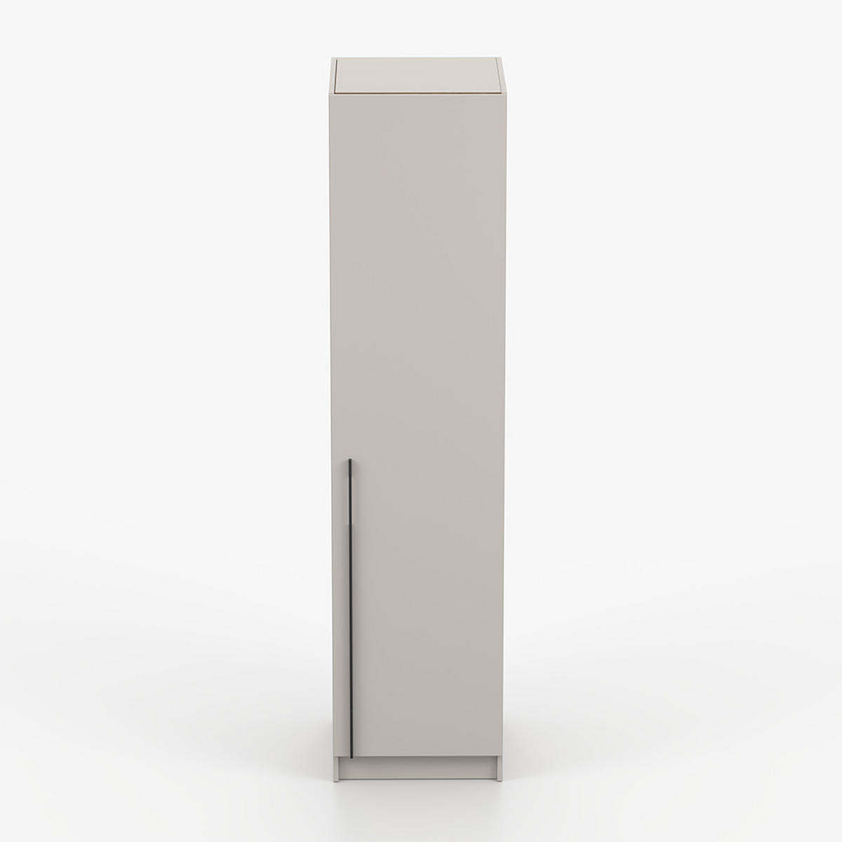 SCHRANK mit Schwenktüren ROSA 1D 50/210/55, 1-türig, Kaschmir - Kaschmir/Schwarz, Holzwerkstoff (50/210/55cm) - imoebel24
