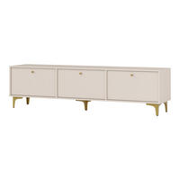 LOWBOARD TORINO 180x40,8x48,5 cm mit 3 Türen Beige - Beige, Holzwerkstoff (180/48.5/40.8cm) - MASSENO
