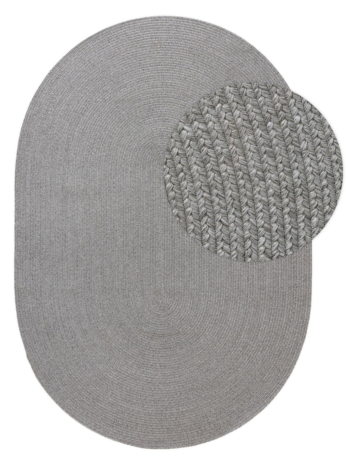 OUTDOORTEPPICH Nandi Grau 160x230 cm - Grau, Textil (160/230cm) - benuta Nest