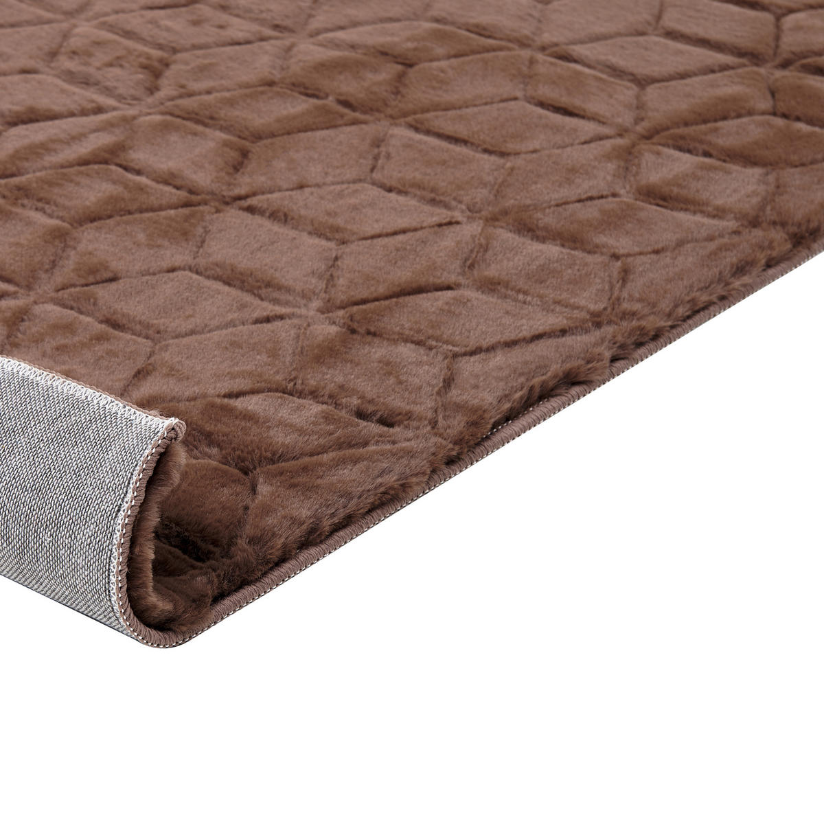 SHAGGY-KUNSTFELLTEPPICH Thatta 150/80 cm - Braun, Kunststoff (80/150cm) - Beliani