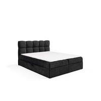 BOXBETT Parozo - Schwarz, Holzwerkstoff/Textil (120/200cm) - Fun Möbel