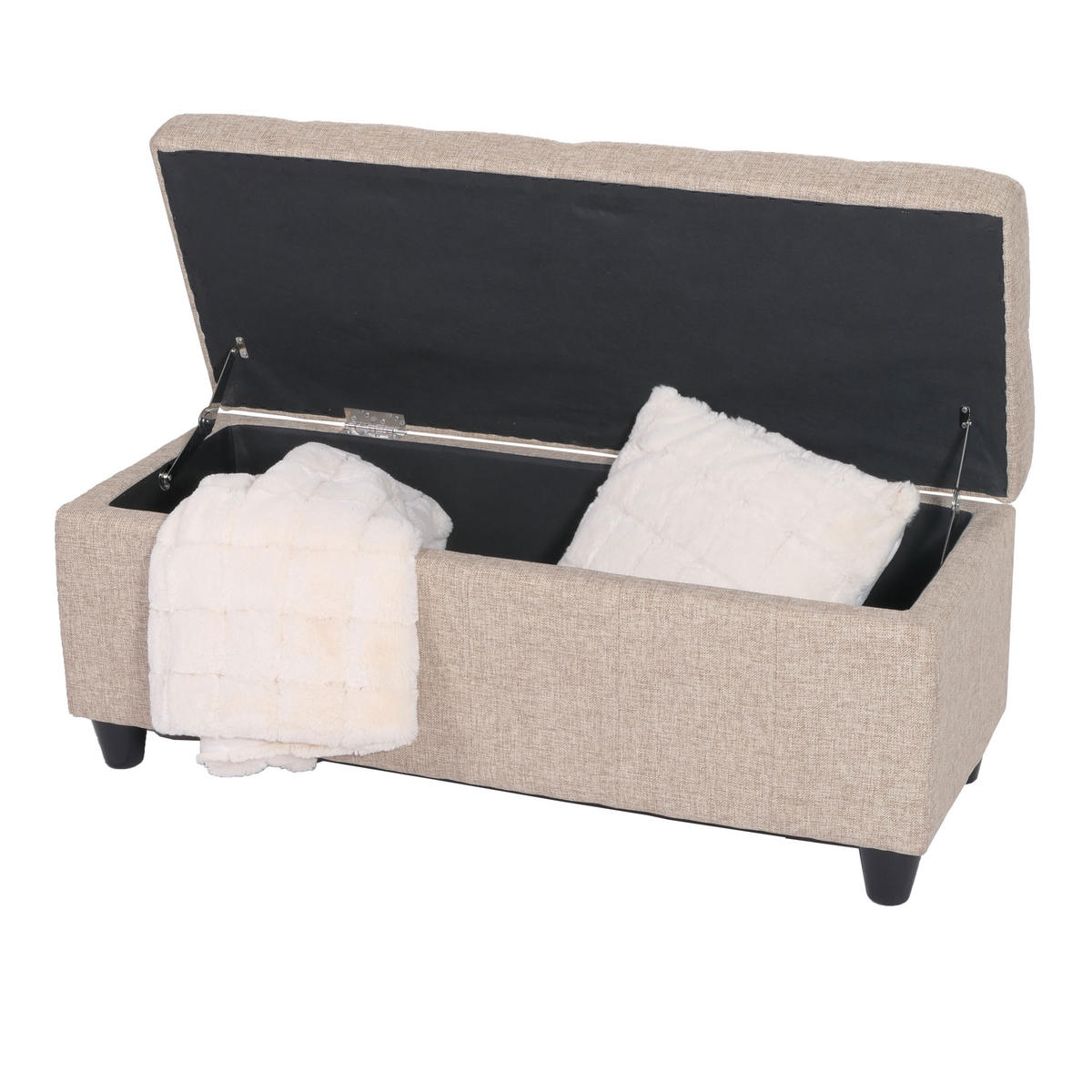 AUFBEWAHRUNGS-TRUHE Beige - Beige, Textil (114/45/45cm) - MCW