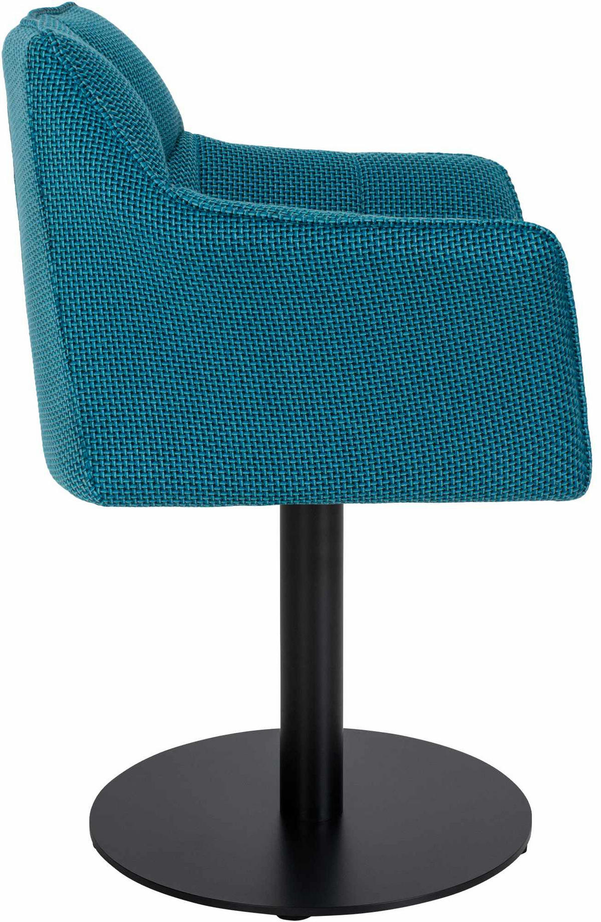 SESSEL Stoff türkis - Türkis/Schwarz, Textil/Metall (64/75/48cm) - CLP