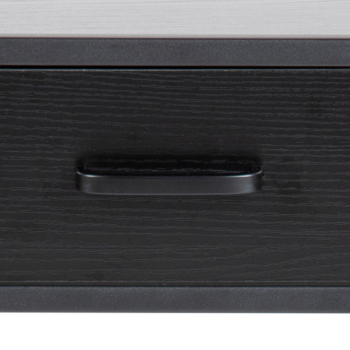 NACHTSCHRANK Schwarz - Dunkelgrau, Holzwerkstoff (42/63/35cm) - ebuy24