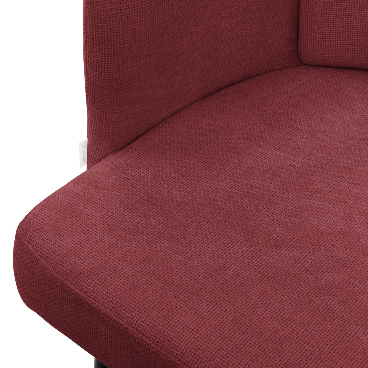 ESSZIMMERSTÜHLE 2er Set Rot mit Stoffbezug Rattan Optik - Rot/Schwarz, Textil/Metall (59/86/59cm) - ML-DESIGN