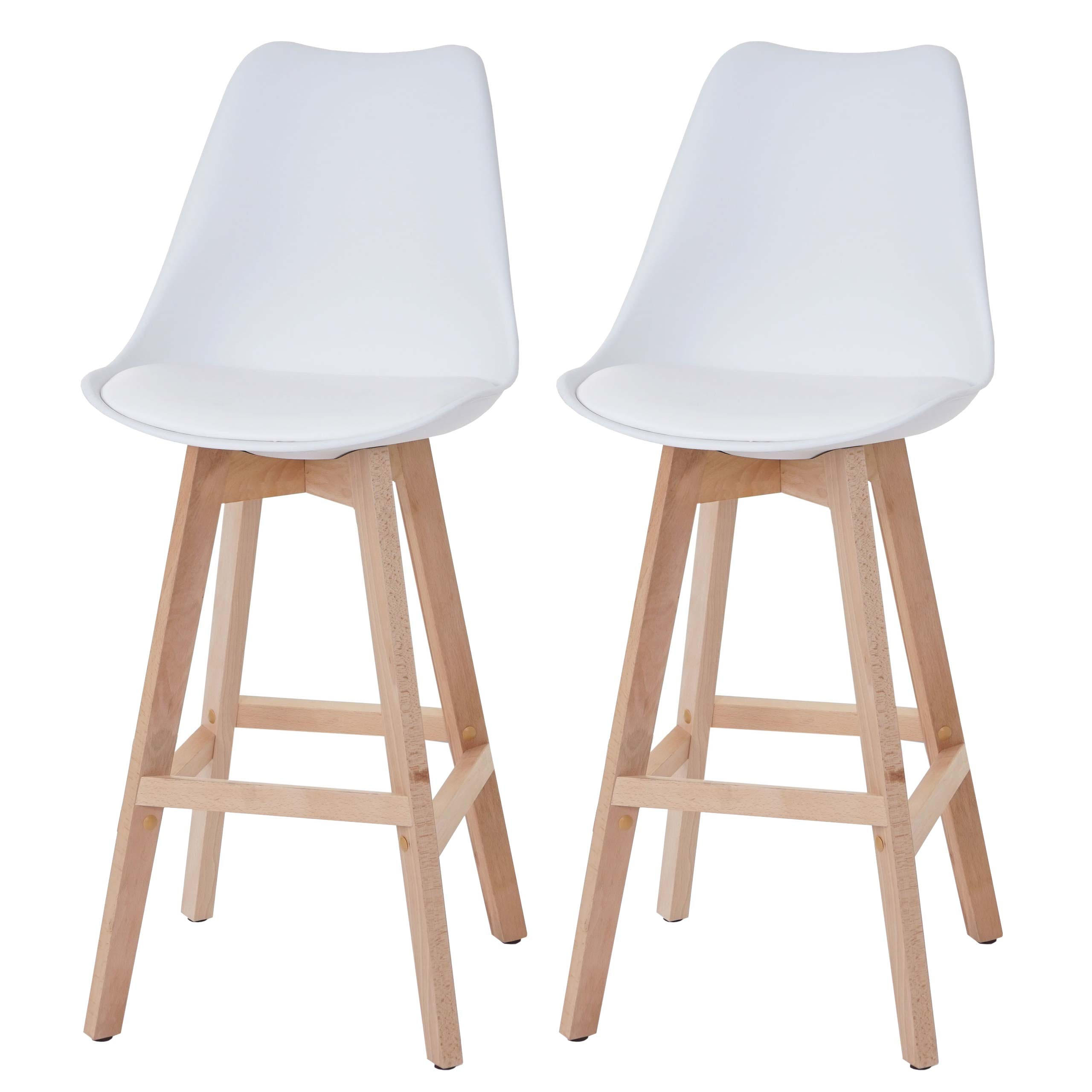 BARHOCKER Weiß 2er-Set - Weiß, Textil (54/46/110cm) - MCW