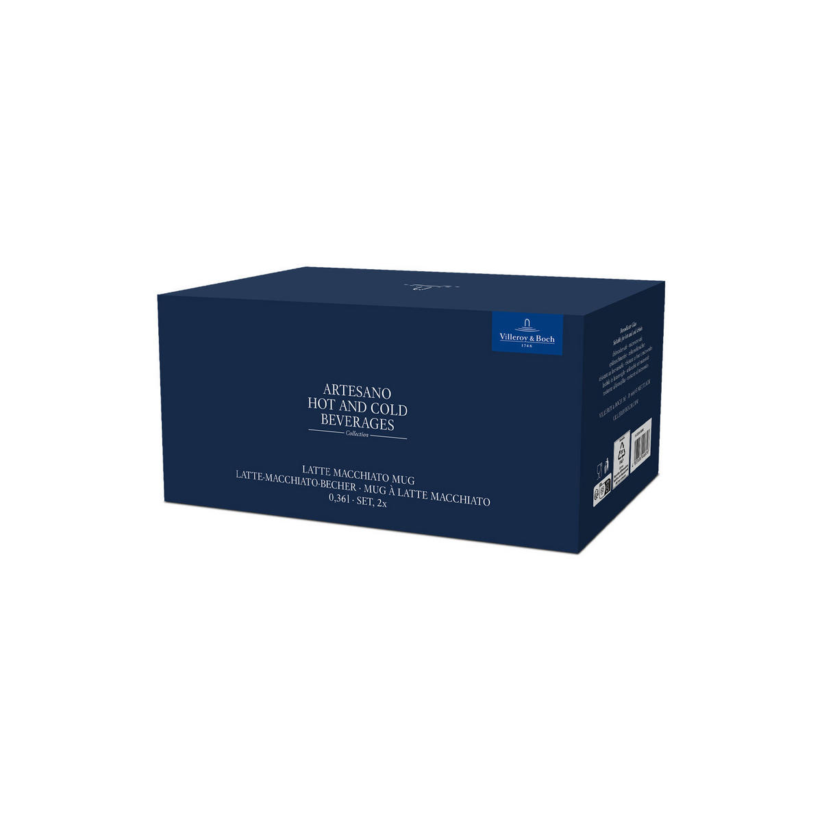 LATTE-MACCHIATO-BECHER Artesano Hot & Cold transparent 360 ml 2er Set - Transparent, Glas (0.36L) - Villeroy & Boch
