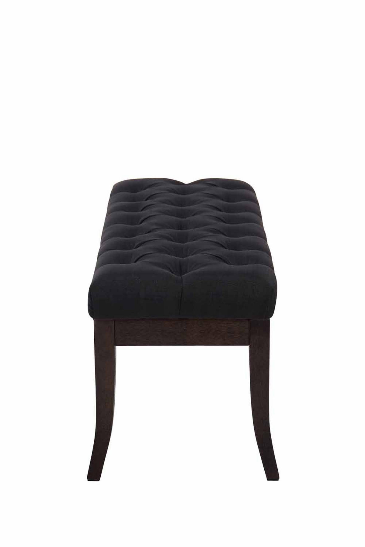 SITZBANK Cannes Stoff Schwarz Dunkelbraun - Schwarz, Textil (100/46/38cm) - DELUKE