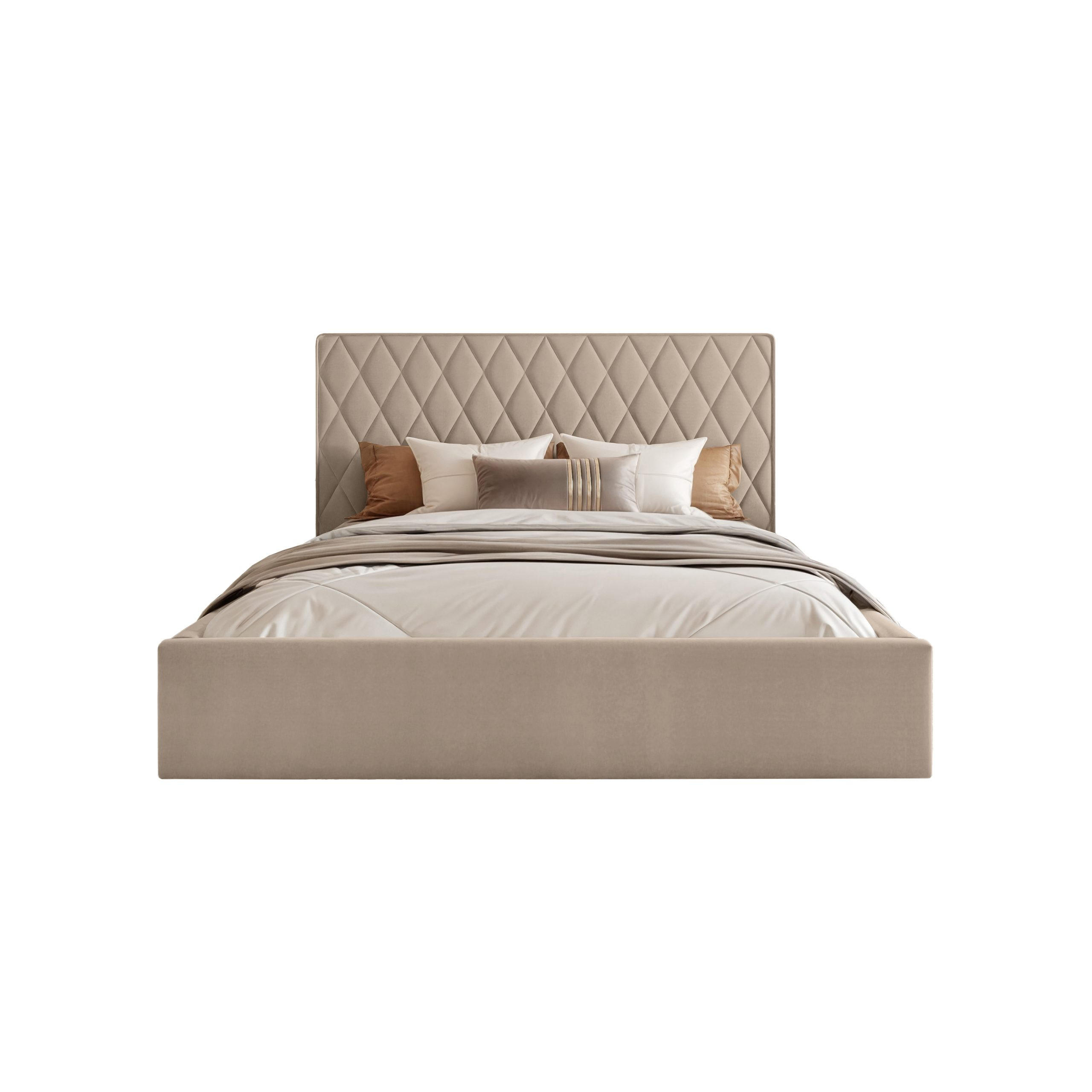 Fedve Polsterbett Beige 120x200 cm