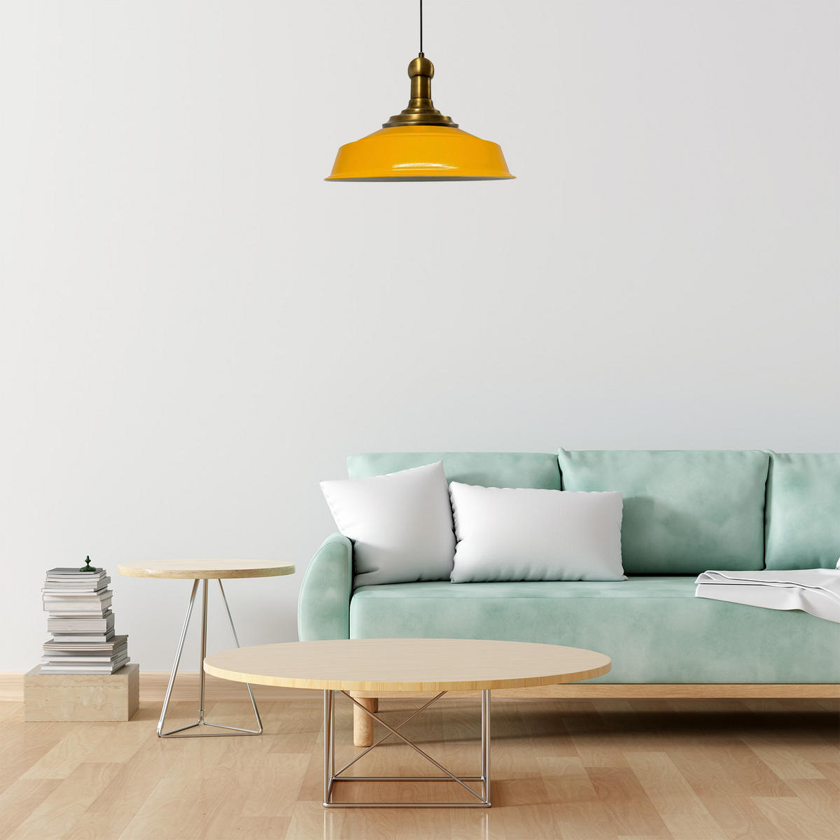 KÜCHENLAMPE Asletl Long-Knob 40/30 cm - Gelb, Metall (40/30cm) - Bamyum