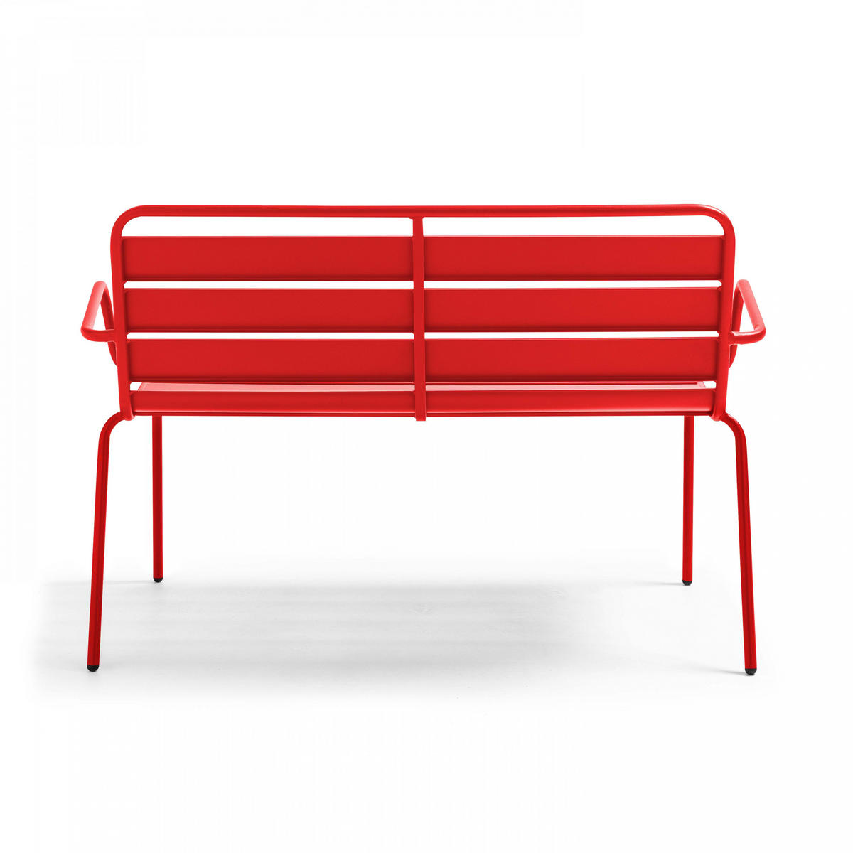 GARTENBANK, Rot - Rot, Metall (55/85/126cm) - Oviala
