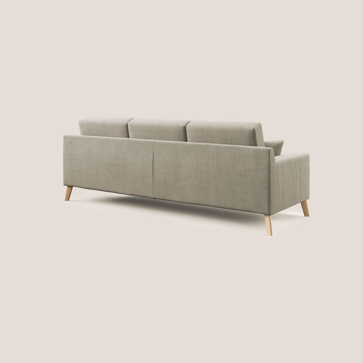 ECKSOFA Danish - Creme, Textil (237/91cm) - Divani.store