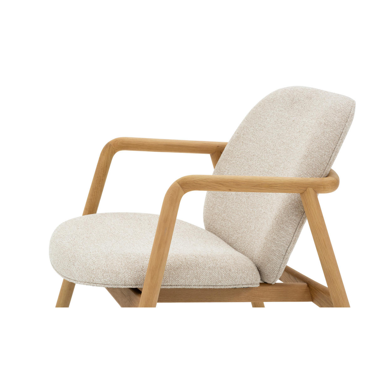 SESSEL Theo, Natur Massiveiche - Beige, Holz (76/78/77cm) - WOODEK