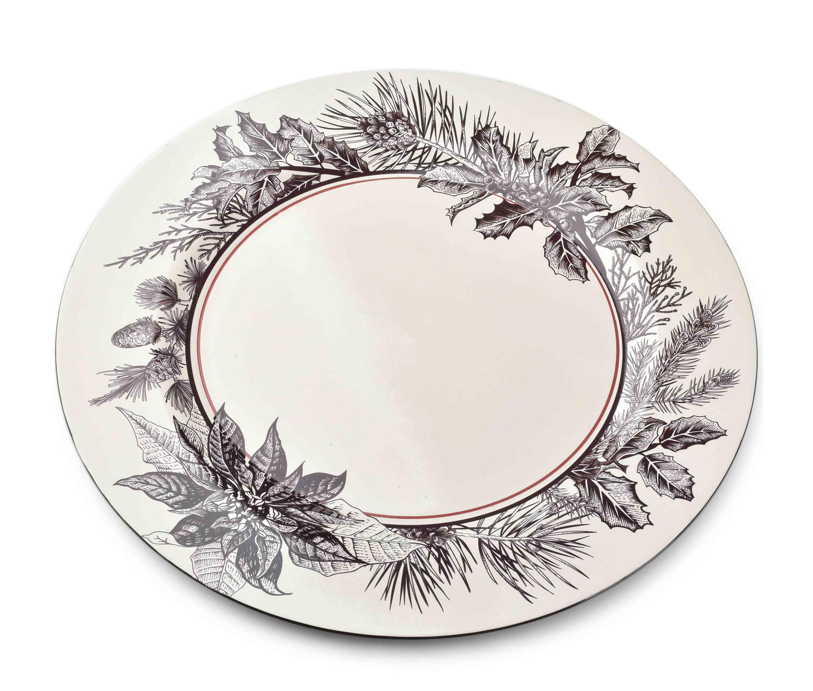 UNTERSETZER Blanche Festive Grau 33/33/2 cm Kunstoff - Hellgrau, Kunststoff (33/2cm) - Mondex