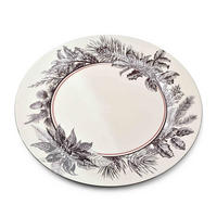 UNTERSETZER Blanche Festive Grau 33/33/2 cm Kunstoff - Hellgrau, Kunststoff (33/2cm) - Mondex