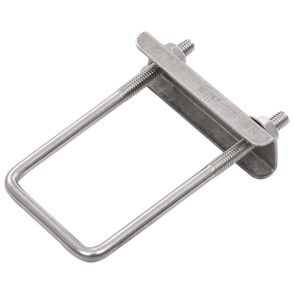 U-BÜGEL Für Zaunpfosten 25 Sets 60/40 Mm - Silberfarben, Metall (4/1cm) - vidaXL
