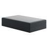 BOXSPRINGBETT mit Kaltschaummatratze, 140 x 200 cm, in Dunkelgrau - Anthrazit, Naturmaterialien (140/200cm) - Home Collective