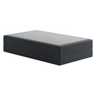 BOXSPRINGBETT mit Bonnell Matratze, 120 x 200 cm, in Dunkelgrau - Anthrazit, Naturmaterialen (120/200cm) - Home Collective