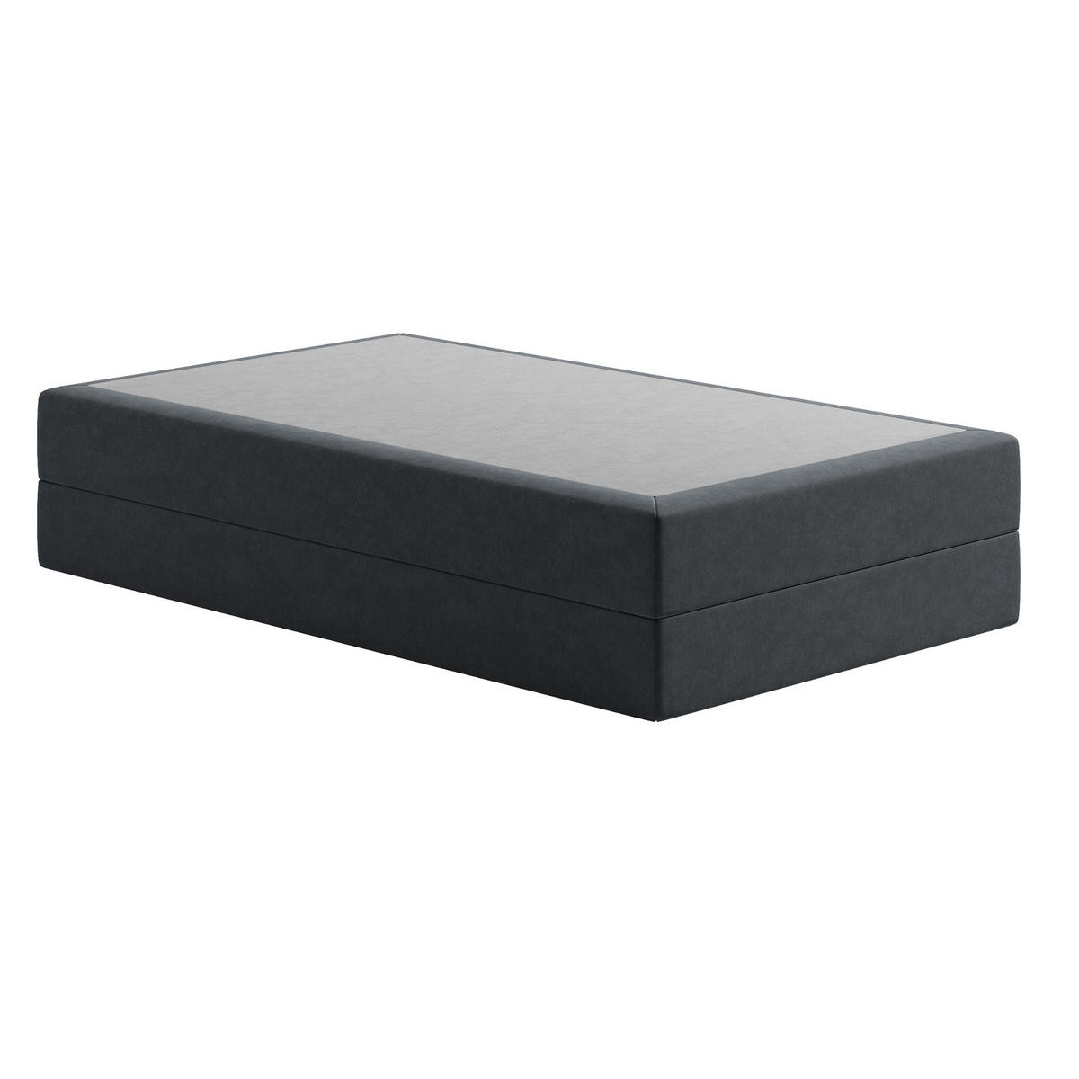 BOXSPRINGBETT mit Bonnell Matratze, 120 x 200 cm, in Dunkelgrau - Anthrazit, Naturmaterialen (120/200cm) - Home Collective