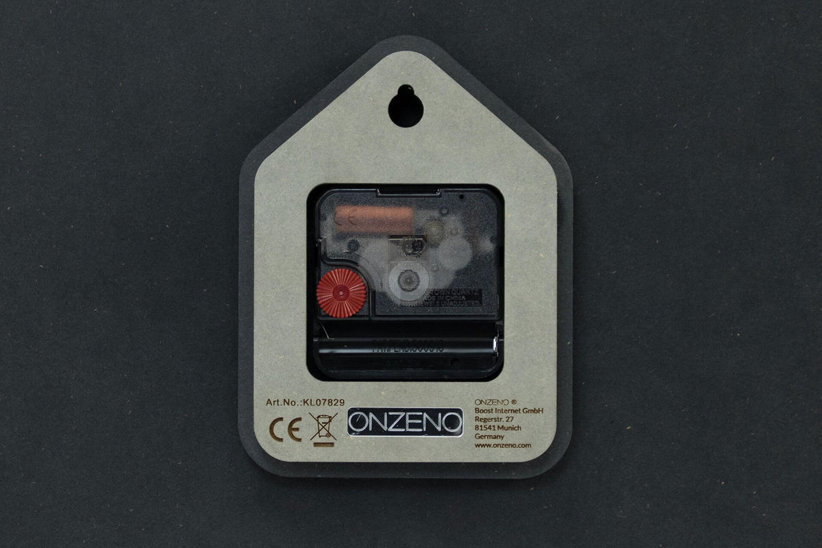 WANDUHR Design Schwarz 55/134 cm - Schwarz, Glas/Holzwerkstoff (54.7/133.9/1cm) - ONZENO