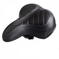 FAHRRADSATTEL – Damen City & Touring – Anatomisch, Gel-Polsterung, Ergonomisch, Wasserabweisend, Komfortsattel gegen Sattelschmerzen - Schwarz, Textil/Metall (20.5/8/24.5cm) - Dunlop
