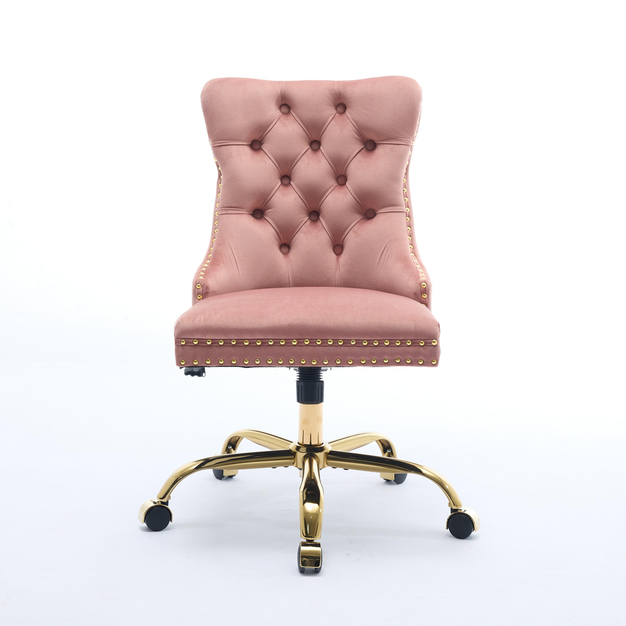 BÜRUSTUHL Rosa Höhenverstellbar - Pink, Metall (63/98/50cm) - PANGIVO